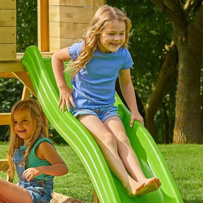 TP Treehouse Set with Slide & Bluey Quadpod Single Swing