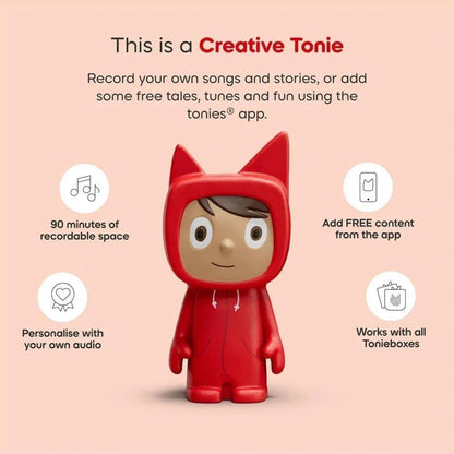 Tonies Toniebox 2 Cloud Starter Set with Creative Tonie Rubie - Sky Blue