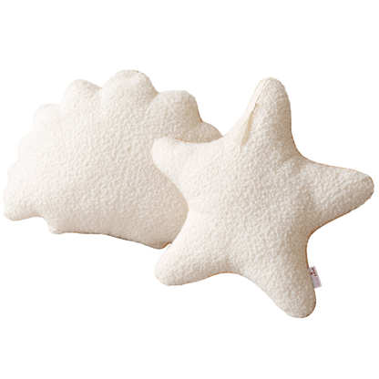 MINICAMP Seashell Pillows, Starfish Throw Pillows, Crustaceancore Decor | PACK of 2