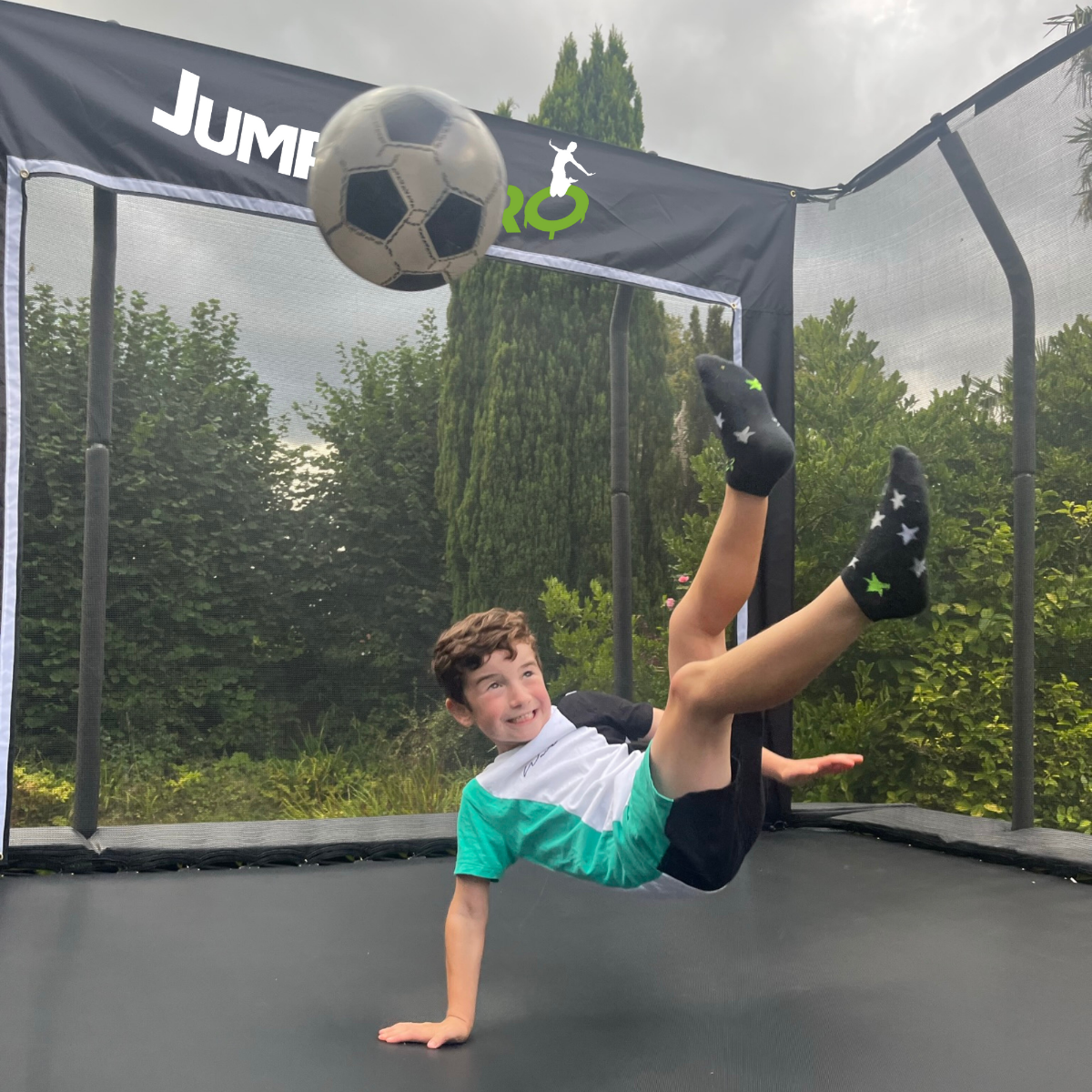 JumpPRO Trampoline Goal (Small) - The Only Trampoline Football Goal in the World!